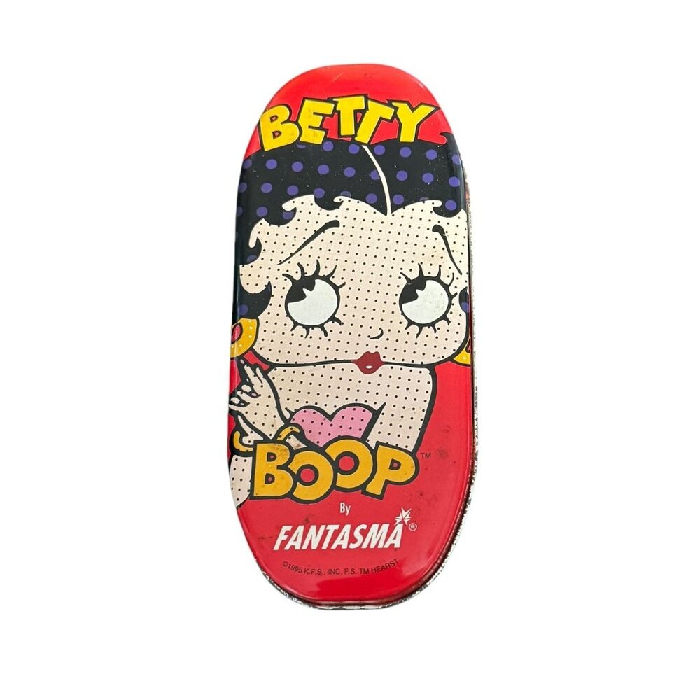 Betty Boop Fantasma Metal Tin Case With Pop Art Design